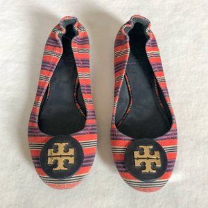 Rare multi colored Tory Burch Reva Flat